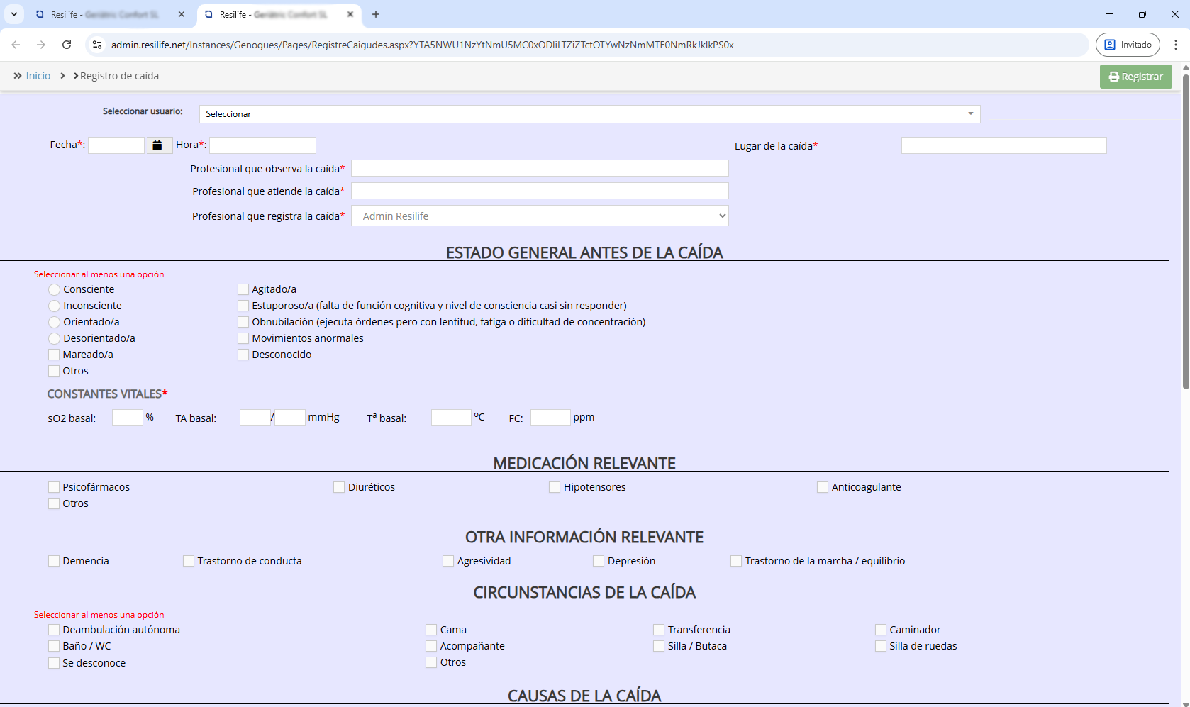 Eventos críticos